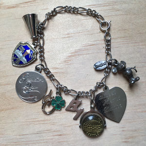 Mickey Mouse Seattle Luck Charm Bracelet Sterling Silver